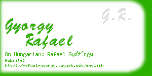 gyorgy rafael business card